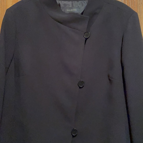 Talbots asymmetrical button jacket EUC 18 - Picture 2 of 8